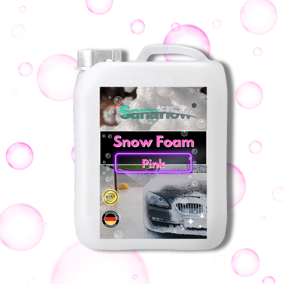 Spezial Snow Foam Pink für alle Lackfarben – Lackschonende Vorreinigung mit intensiver Schaumbildung