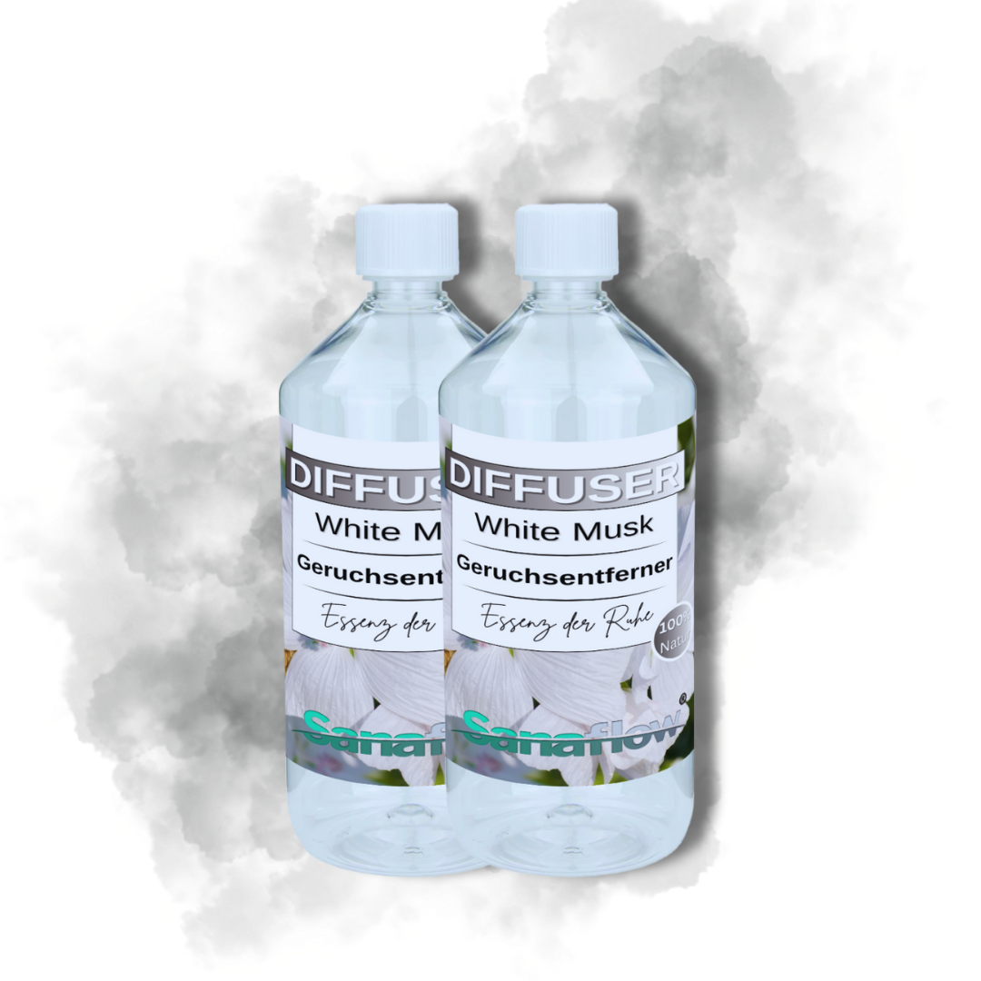 White Musk Sanaflow Raumduft Diffuser – Langanhaltender, natürlicher Duft