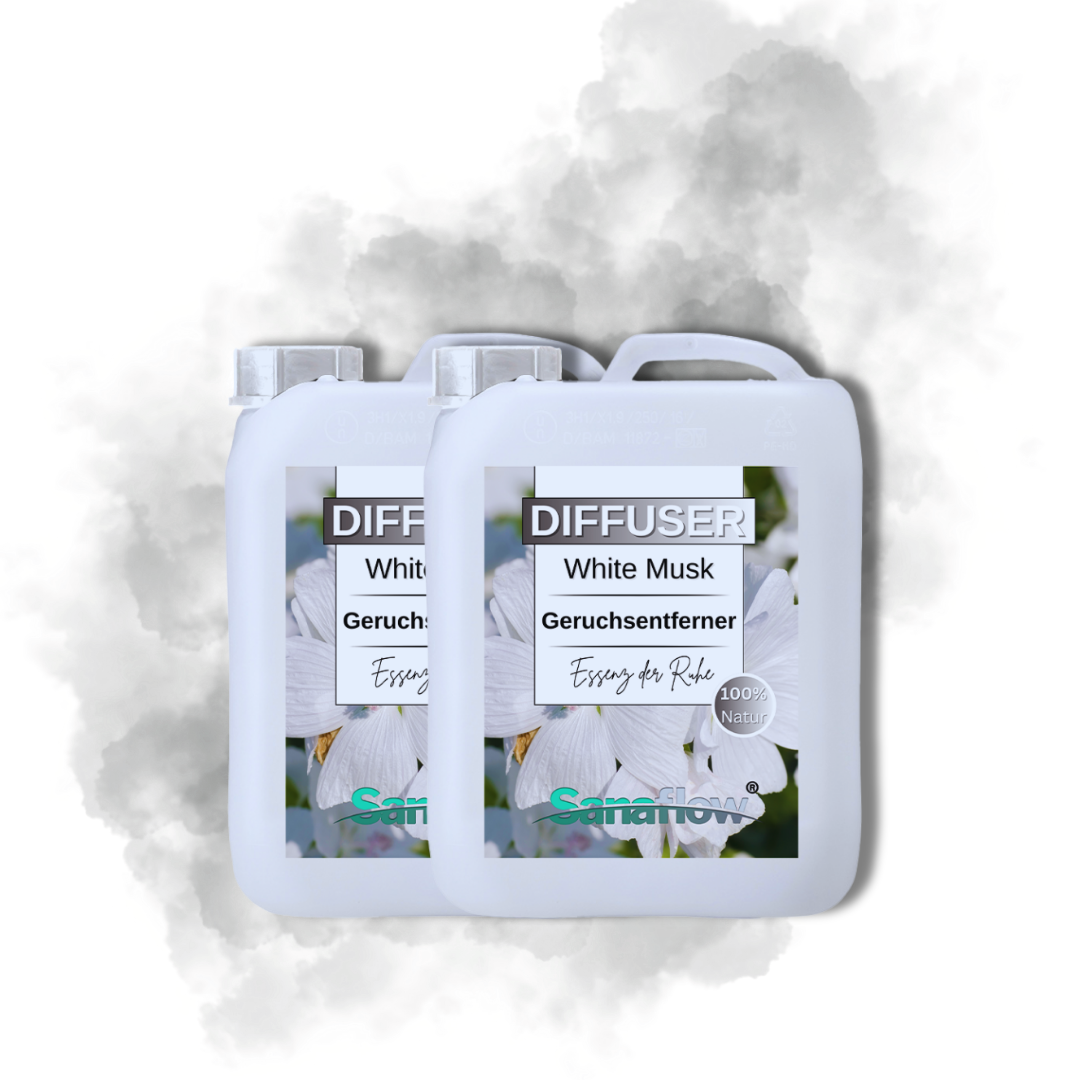 White Musk Sanaflow Raumduft Diffuser – Langanhaltender, natürlicher Duft