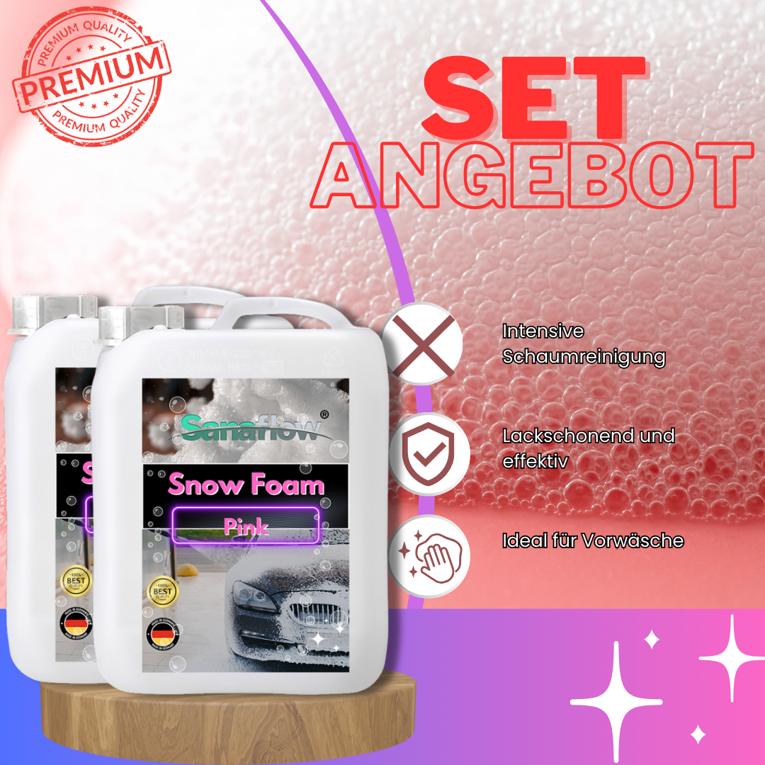 Spezial Snow Foam Pink für alle Lackfarben – Lackschonende Vorreinigung mit intensiver Schaumbildung