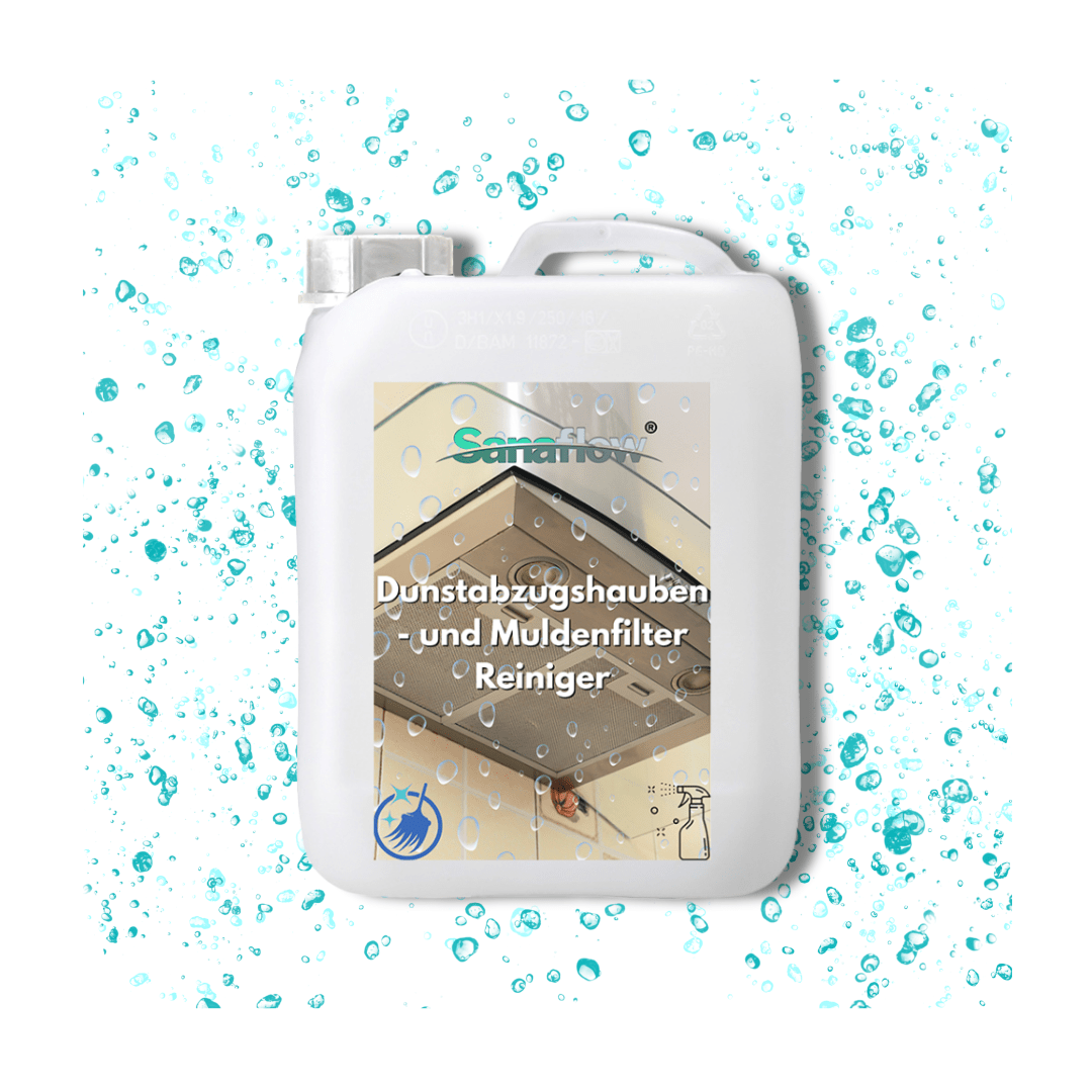 Abzugshauben, Muldenlüfter & Kochfeldlüfter Entfetter für alle Typen und Filter – für hygienische Sauberkeit und frische Luft - Sanaflow - Muldenlüfter Reiniger