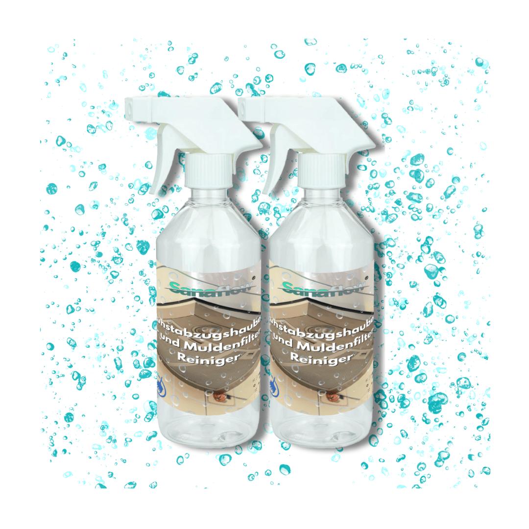 Abzugshauben, Muldenlüfter & Kochfeldlüfter Entfetter für alle Typen und Filter – für hygienische Sauberkeit und frische Luft - Sanaflow - Muldenlüfter Reiniger