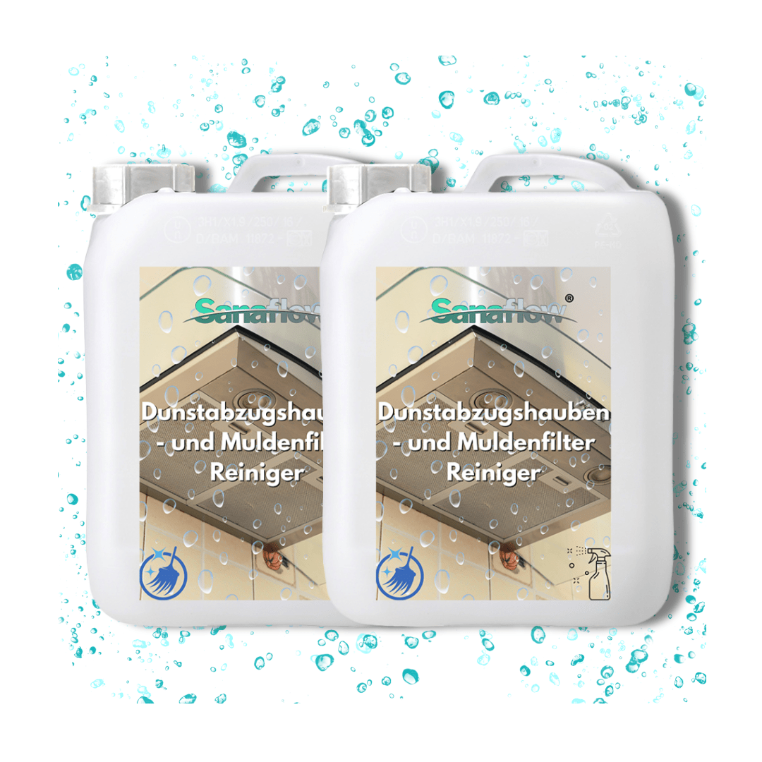 Abzugshauben, Muldenlüfter & Kochfeldlüfter Entfetter für alle Typen und Filter – für hygienische Sauberkeit und frische Luft - Sanaflow - Muldenlüfter Reiniger