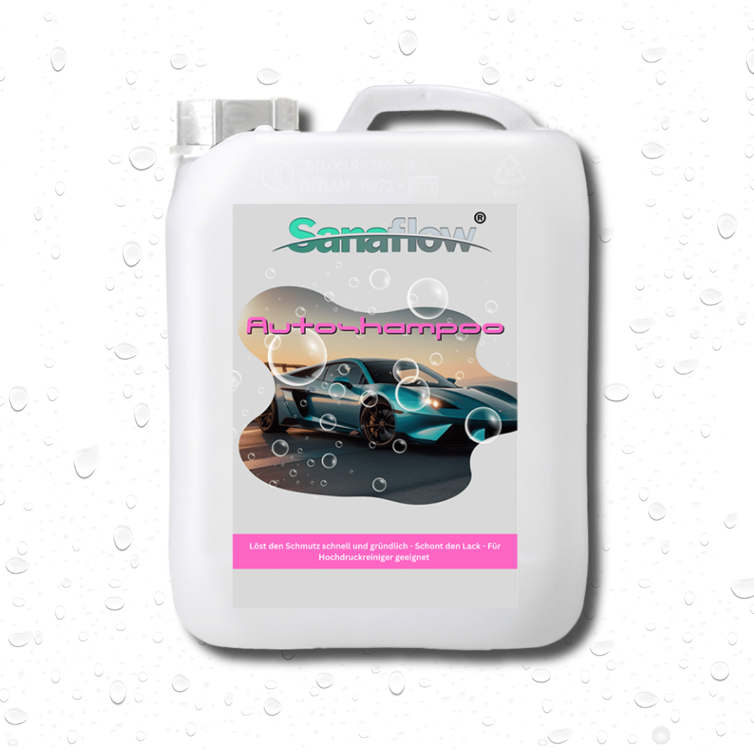 Auto Shampoo für alle Lackarten – Entfernt Schmutz, Staub & Straßenschmutz für strahlenden Glanz - Sanaflow - Autoshampoo
