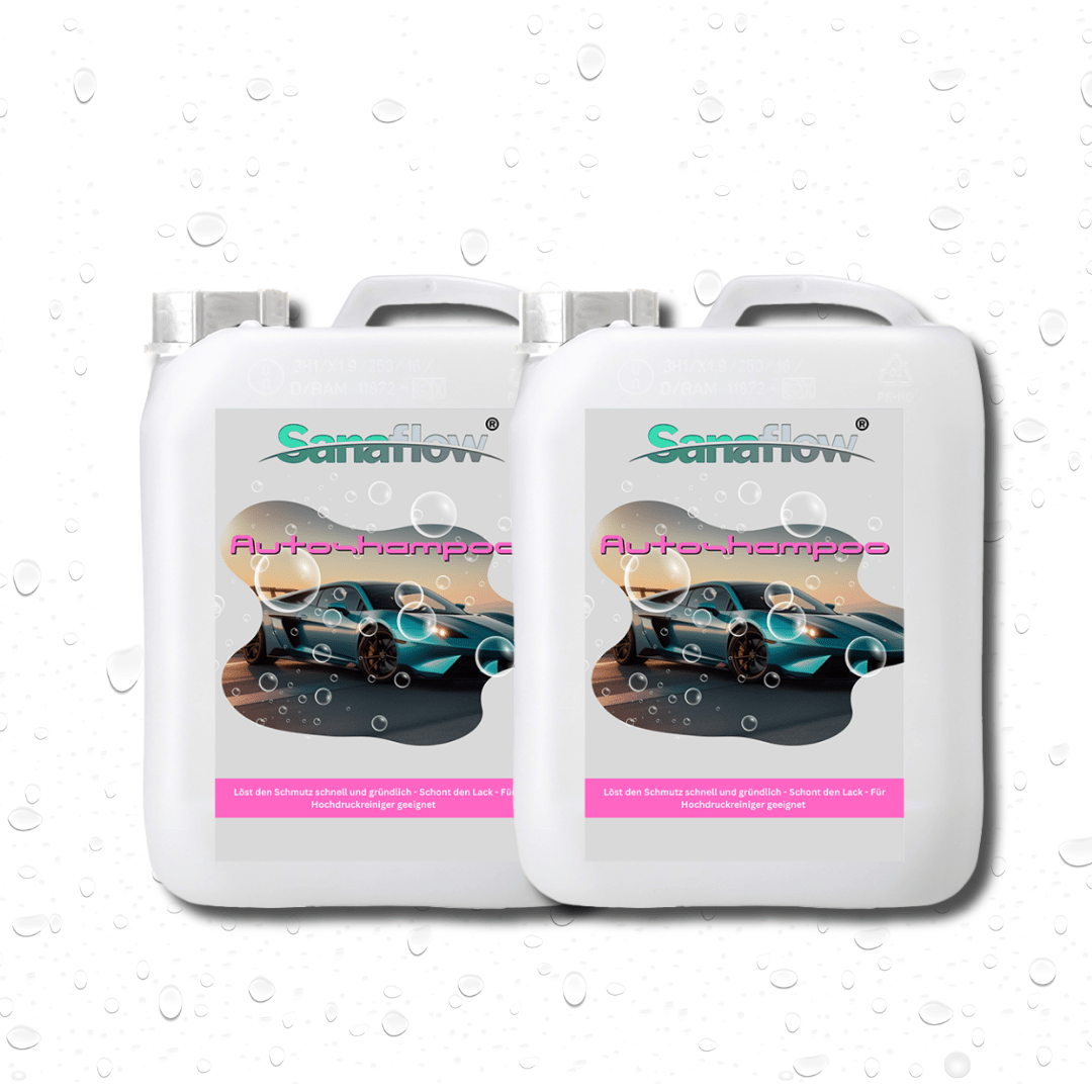 Auto Shampoo für alle Lackarten – Entfernt Schmutz, Staub & Straßenschmutz für strahlenden Glanz - Sanaflow - Autoshampoo