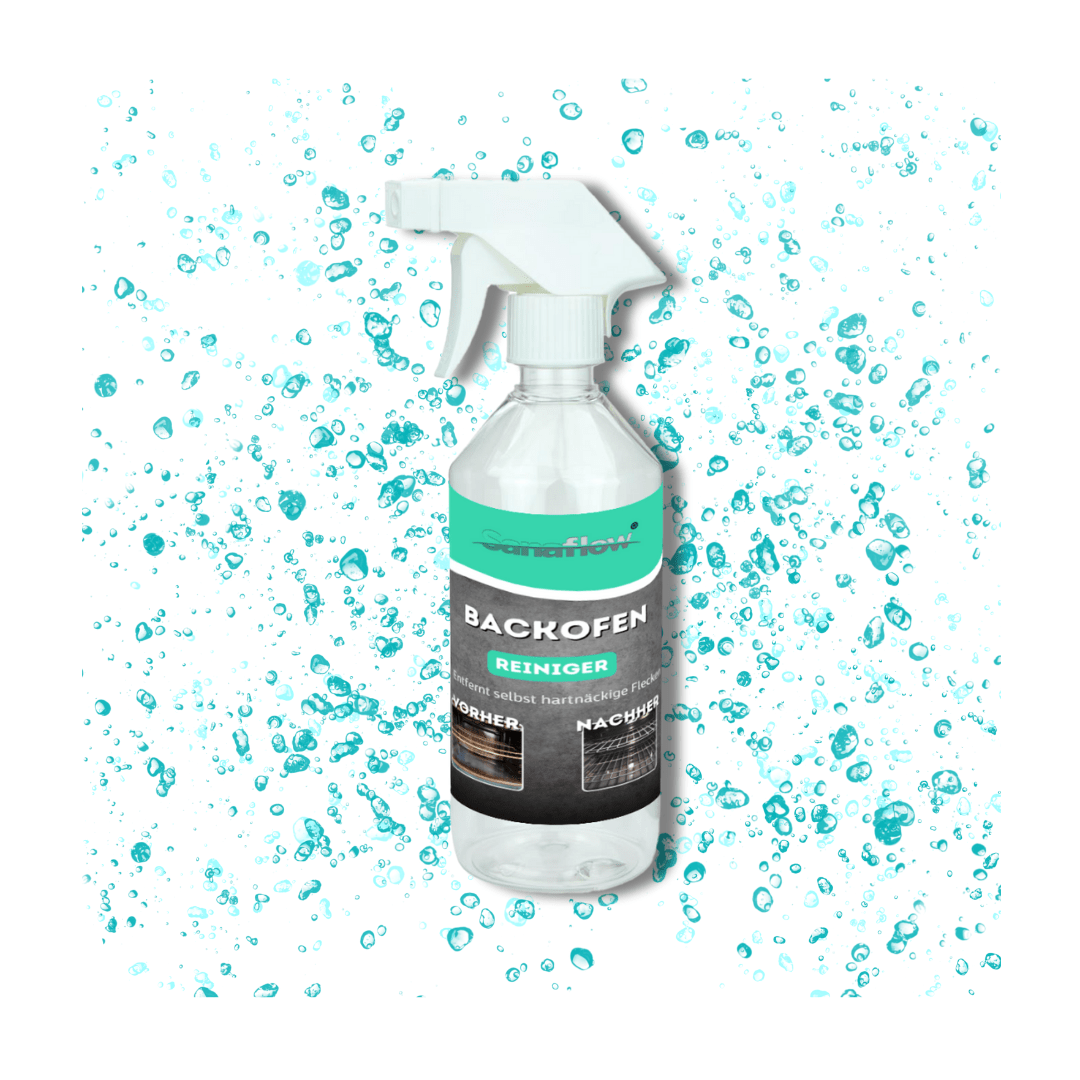 Backofen Reiniger Spray – für eine einfache und effektive Reinigung von Backofen, Grill & Blechen - Sanaflow - Backofenreiniger