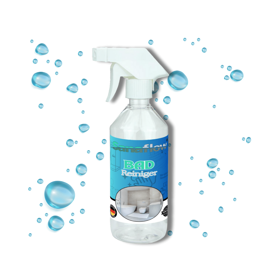 Badreiniger für Waschbecken & Fliesen – Entfernt Kalk, Seifenreste, Wasserflecken – Für ein sauberes Bad - Sanaflow - Küchenreiniger