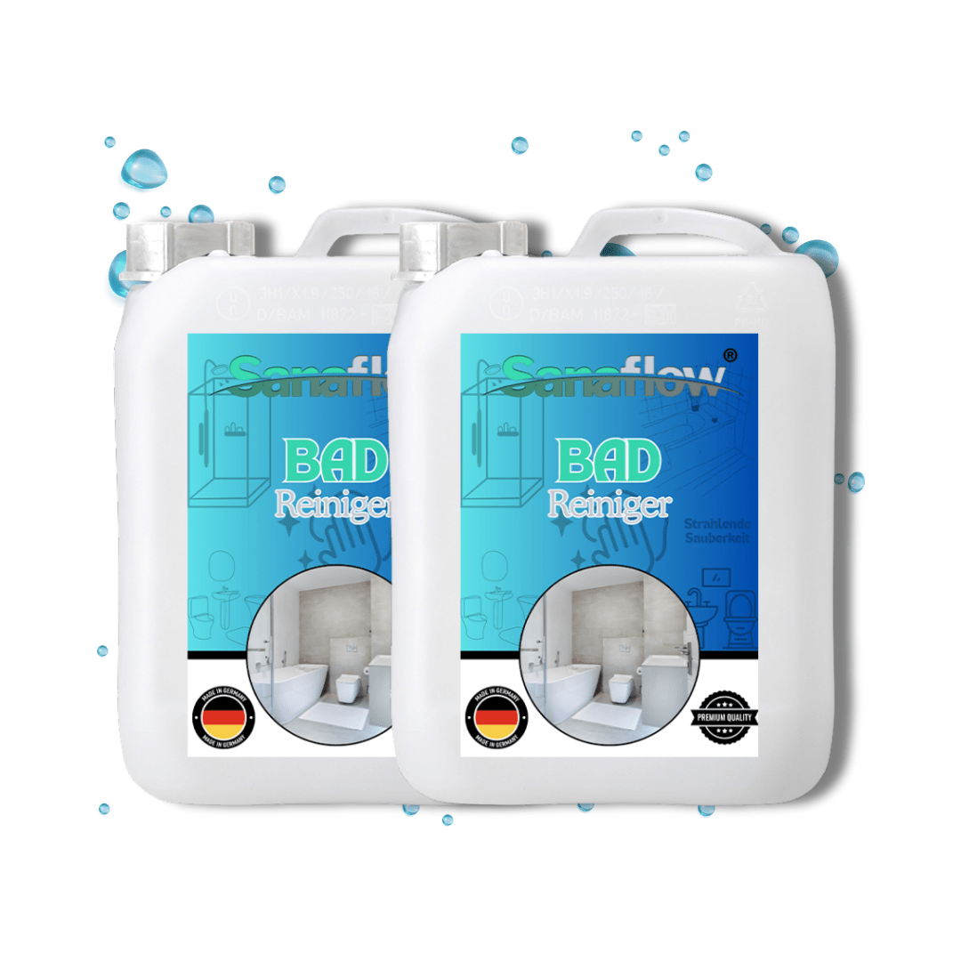 Badreiniger für Waschbecken & Fliesen – Entfernt Kalk, Seifenreste, Wasserflecken – Für ein sauberes Bad - Sanaflow - Küchenreiniger
