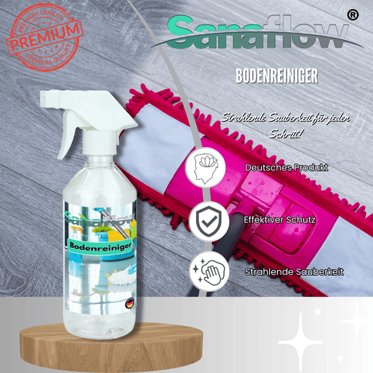 Bodenreiniger Konzentrat für alle Böden - Ergiebig & vielseitig - Sanaflow - Allzweckreiniger