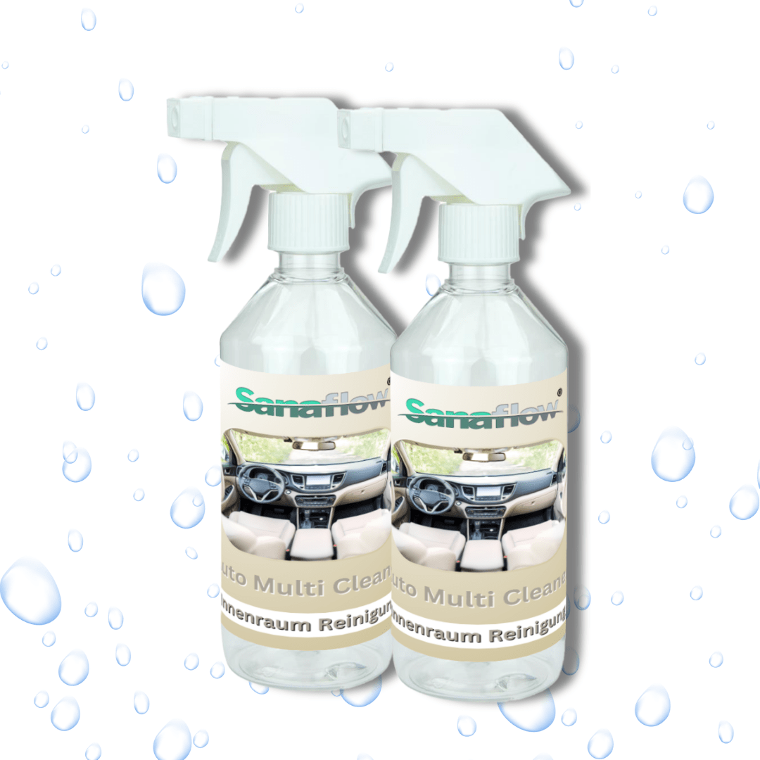 Car Interior & Exterior Cleaner Konzentrat – Ergiebig & effektiv gegen Schmutz, Staub und Flecken - Sanaflow - Car - Multi - Cleaner