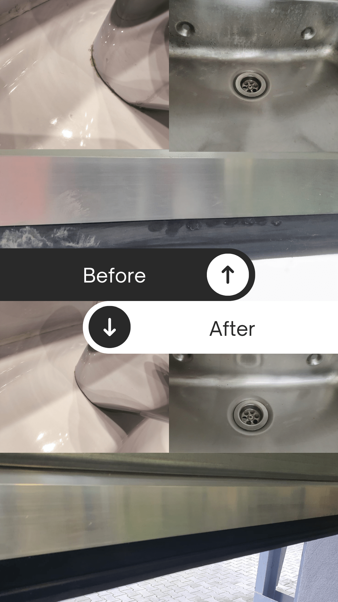 Chrom Reiniger für Bad & Küche – Sanaflow für streifenfreien Glanz auf Armaturen, Duschen & mehr - Sanaflow - Chrom und Edelstahlreiniger