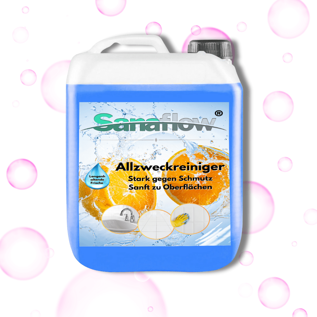 Ergiebiges & Veganes Allzweckreiniger Konzentrat für Küche, Bad & Co. - Spart Platz & Geld - Sanaflow - Allzweckreiniger
