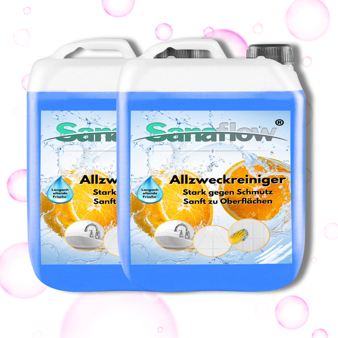 Ergiebiges & Veganes Allzweckreiniger Konzentrat für Küche, Bad & Co. - Spart Platz & Geld - Sanaflow - Allzweckreiniger