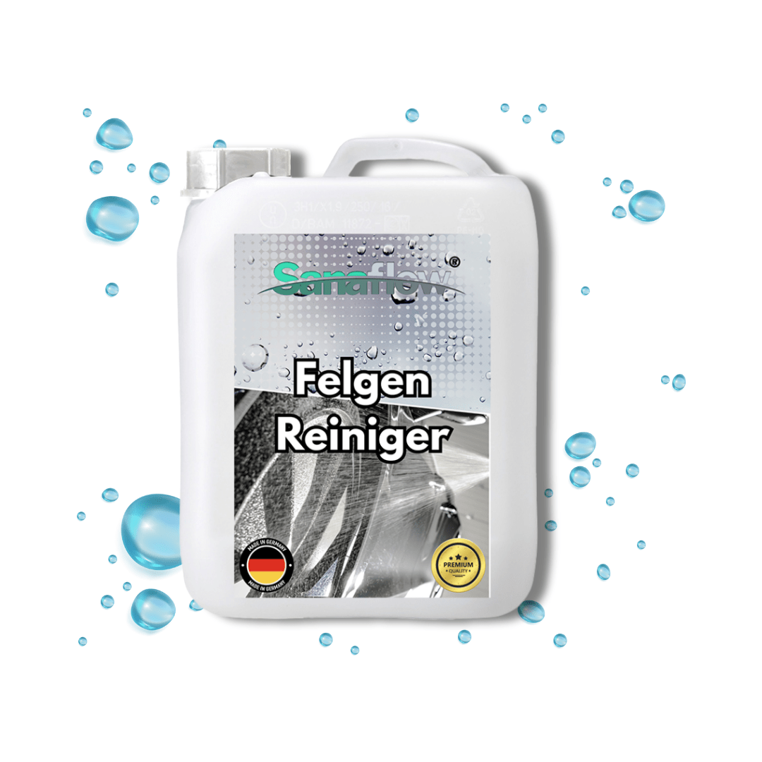 Felgenreiniger – für eine schnelle und einfache Reinigung von Auto - und Motorradfelgen - Sanaflow - Felgenreiniger