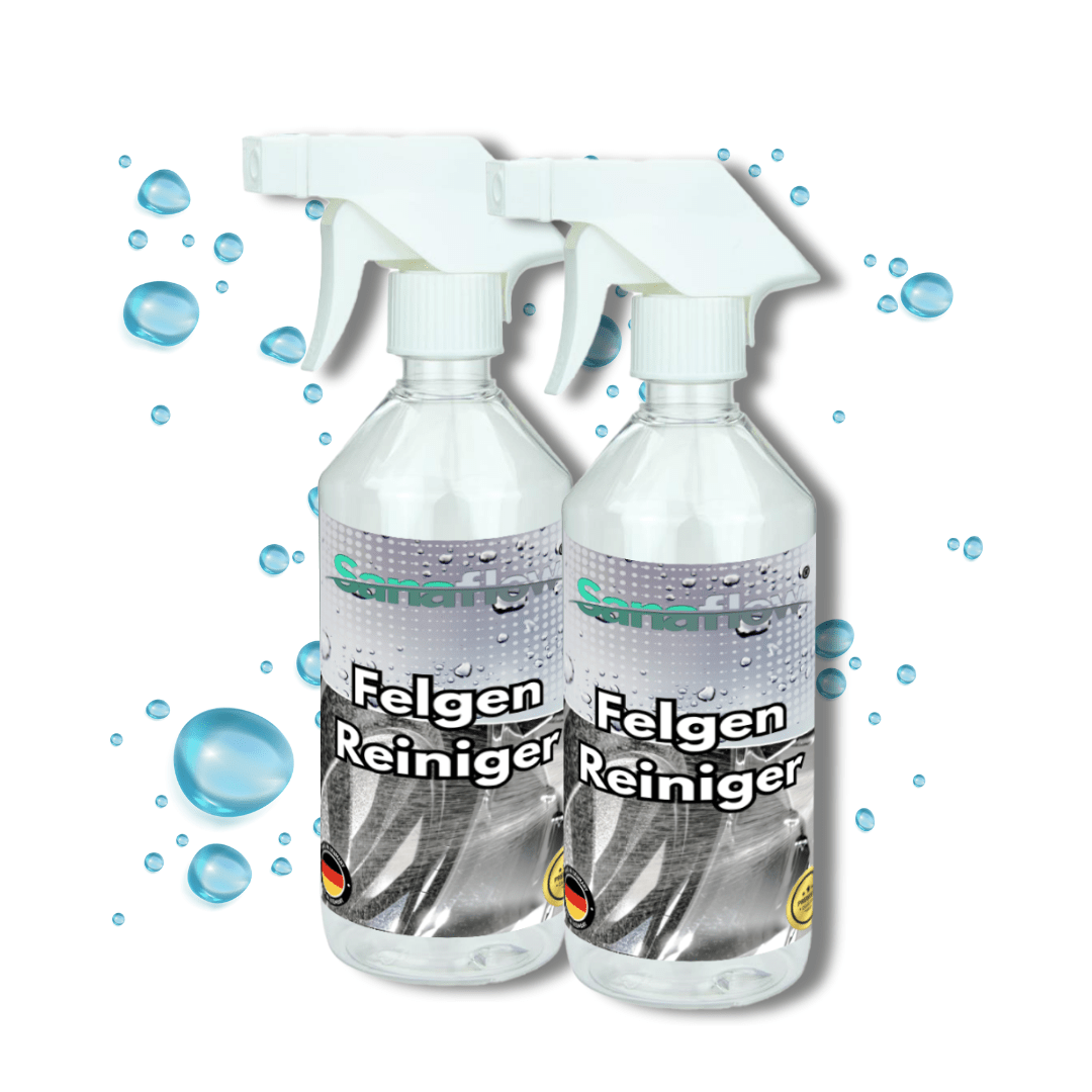 Felgenreiniger – für eine schnelle und einfache Reinigung von Auto - und Motorradfelgen - Sanaflow - Felgenreiniger