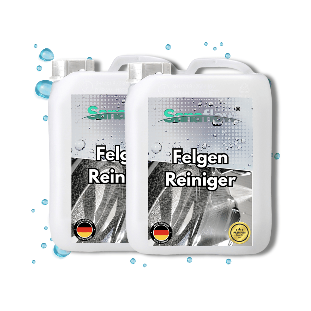 Felgenreiniger – für eine schnelle und einfache Reinigung von Auto - und Motorradfelgen - Sanaflow - Felgenreiniger