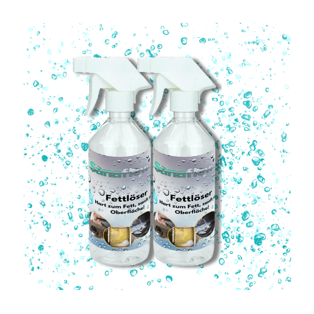Fettlöser Spray für Küche, Backofen, Grill – Entfernt Fett, Öl, Eingebranntes & Verkrustungen - Sanaflow - Fettentferner