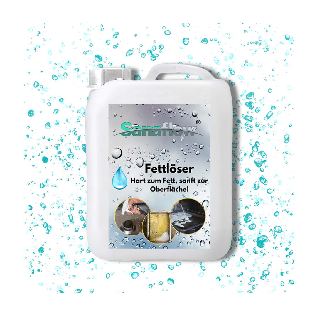 Fettlöser Spray für Küche, Backofen, Grill – Entfernt Fett, Öl, Eingebranntes & Verkrustungen - Sanaflow - Fettentferner