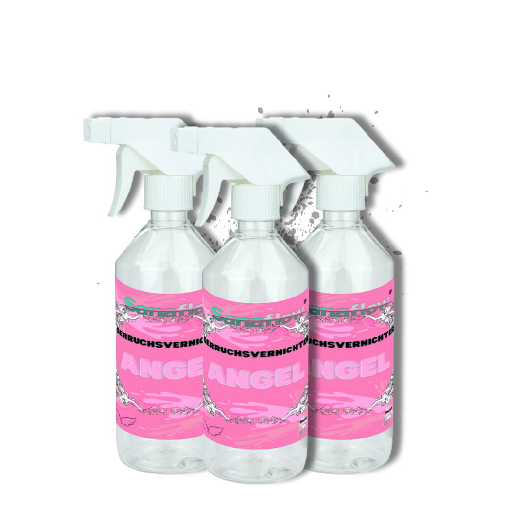 Geruchsentferner Tier Angel â Dauerhaft gegen Katzen - & Hunde Urin, hinterlĂ€sst angenehmen Duft - Sanaflow - Geruchsentferner