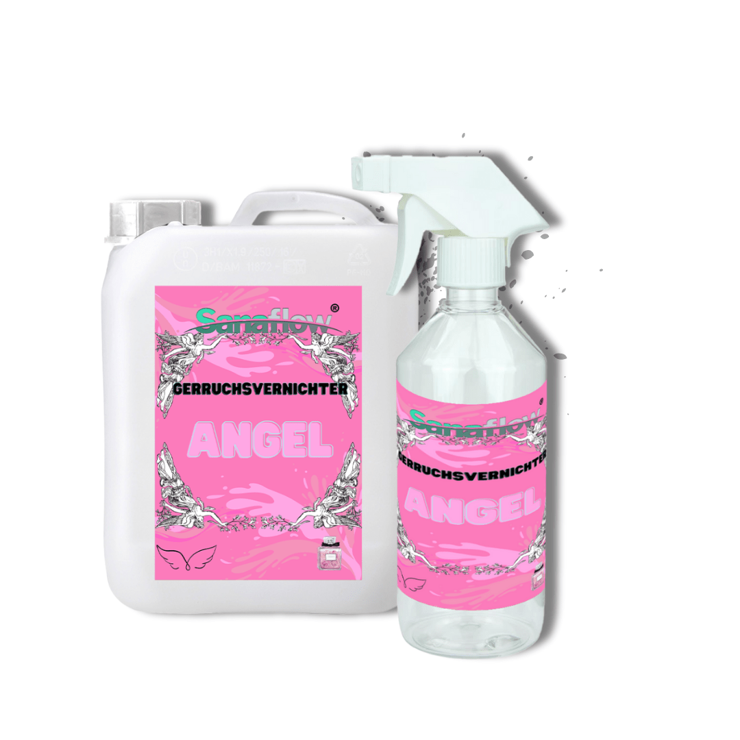 Geruchsentferner Tier Angel â Dauerhaft gegen Katzen - & Hunde Urin, hinterlĂ€sst angenehmen Duft - Sanaflow - Geruchsentferner