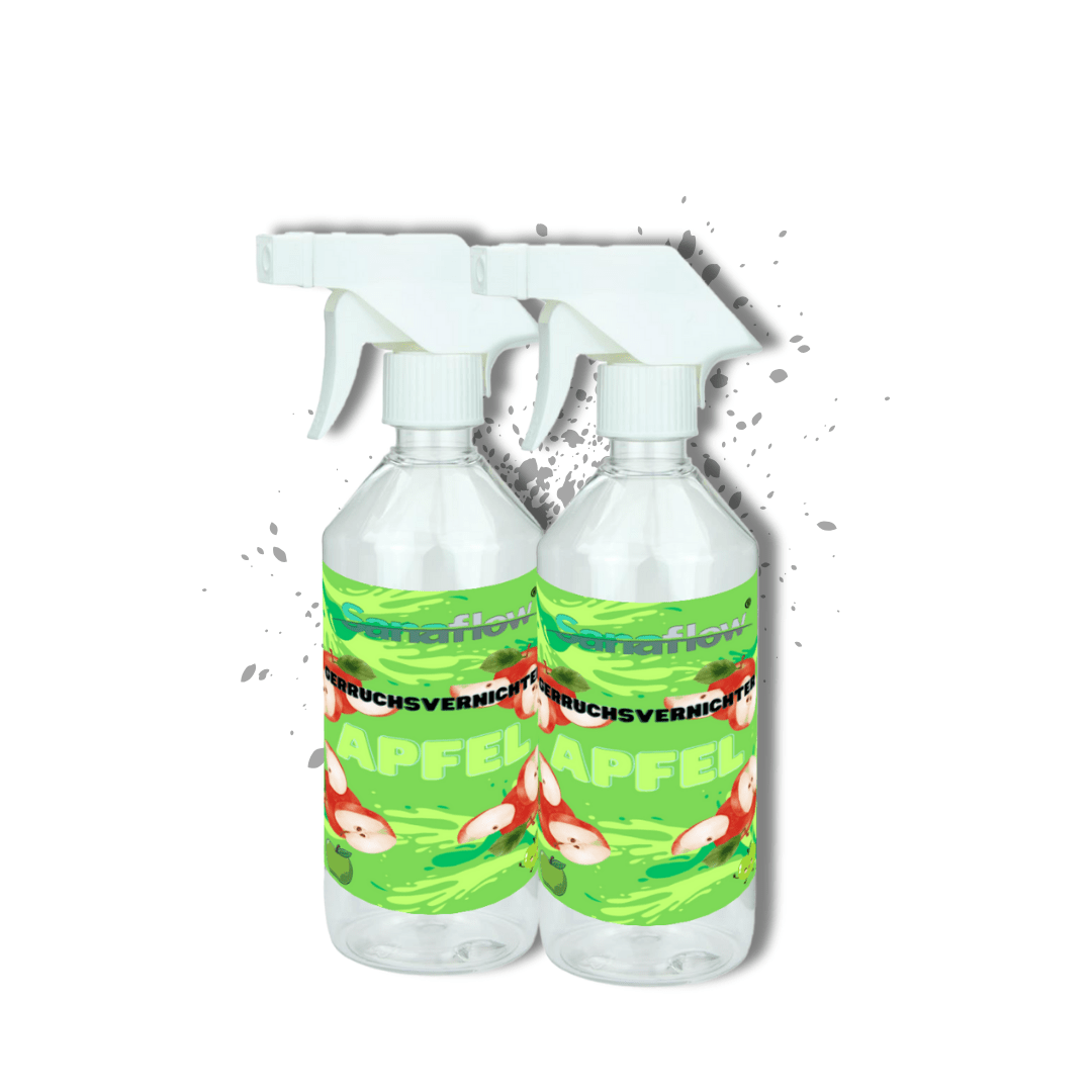 Geruchsentferner Tier Apfel â Dauerhaft gegen Katzen - & Hunde Urin, hinterlĂ€sst angenehmen Duft - Sanaflow - Geruchsentferner