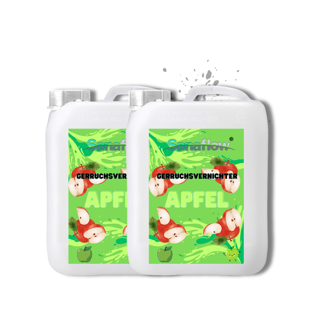 Geruchsentferner Tier Apfel â Dauerhaft gegen Katzen - & Hunde Urin, hinterlĂ€sst angenehmen Duft - Sanaflow - Geruchsentferner