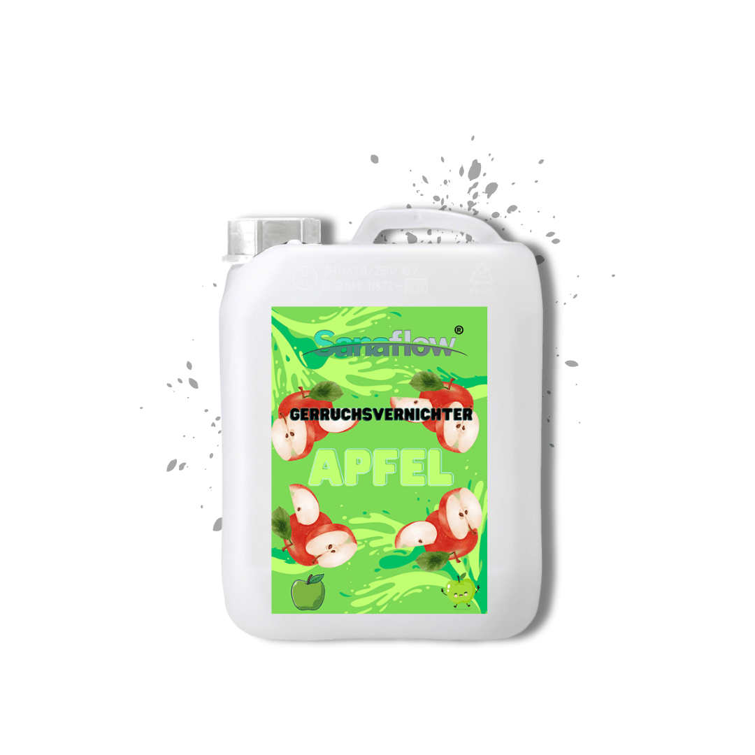 Geruchsentferner Tier Apfel â Dauerhaft gegen Katzen - & Hunde Urin, hinterlĂ€sst angenehmen Duft - Sanaflow - Geruchsentferner