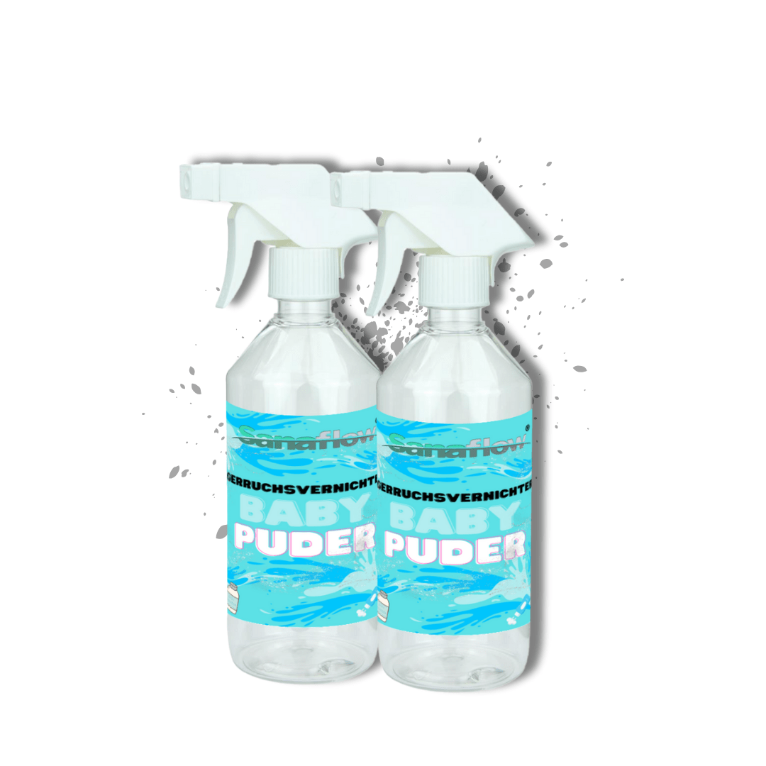 Geruchsentferner Tier Babypuder â Dauerhaft gegen Katzen - & Hunde Urin, hinterlĂ€sst angenehmen Duft - Sanaflow - Geruchsentferner