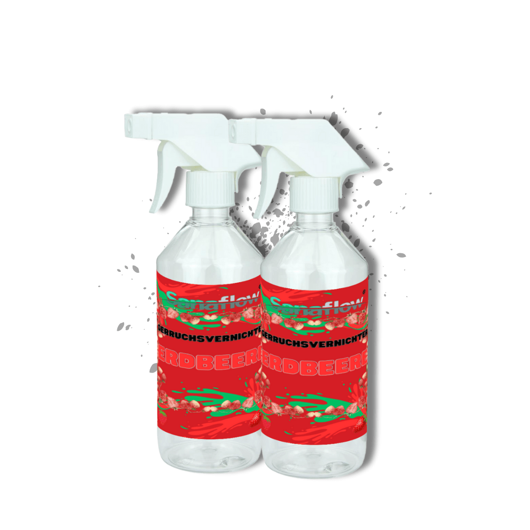 Geruchsentferner Tier Erdbeere â Dauerhaft gegen Katzen - & Hunde Urin, hinterlĂ€sst angenehmen Duft - Sanaflow - Geruchsentferner