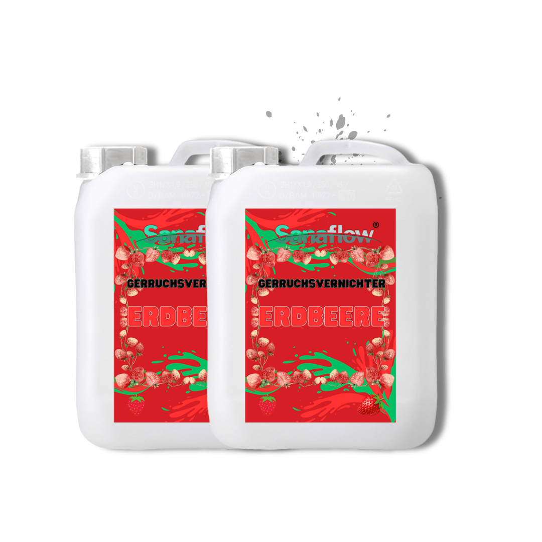 Geruchsentferner Tier Erdbeere â Dauerhaft gegen Katzen - & Hunde Urin, hinterlĂ€sst angenehmen Duft - Sanaflow - Geruchsentferner