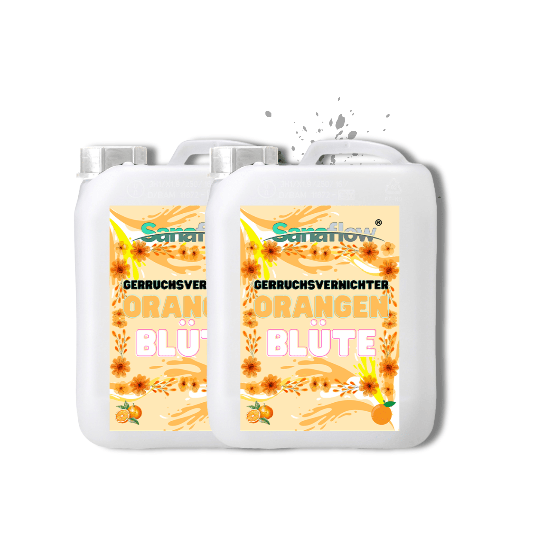 Geruchsentferner Tier Orangenblüte – Dauerhaft gegen Katzen - & Hunde Urin, hinterlässt angenehmen Duft - Sanaflow - Geruchsentferner