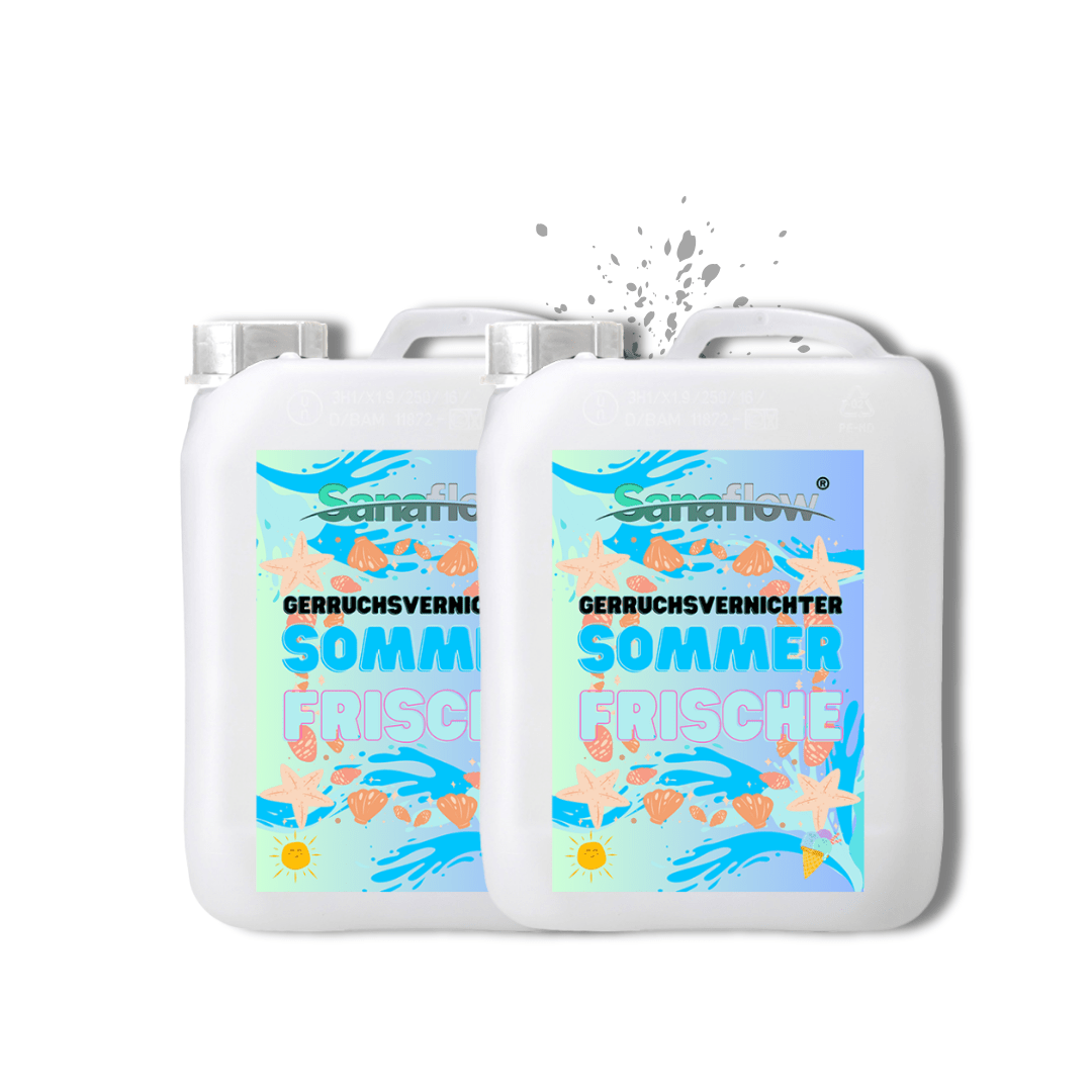 Geruchsentferner Tier Sommerfrische – Dauerhaft gegen Katzen - & Hunde Urin, hinterlässt angenehmen Duft - Sanaflow - Geruchsentferner