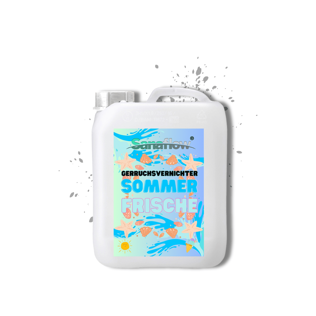 Geruchsentferner Tier Sommerfrische – Dauerhaft gegen Katzen - & Hunde Urin, hinterlässt angenehmen Duft - Sanaflow - Geruchsentferner