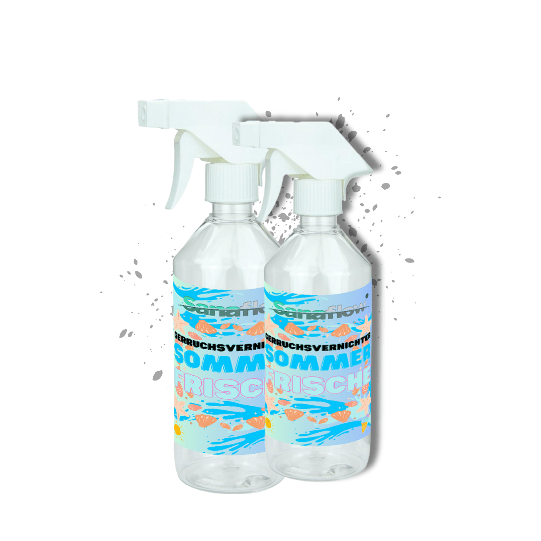 Geruchsentferner Tier Sommerfrische – Dauerhaft gegen Katzen - & Hunde Urin, hinterlässt angenehmen Duft - Sanaflow - Geruchsentferner