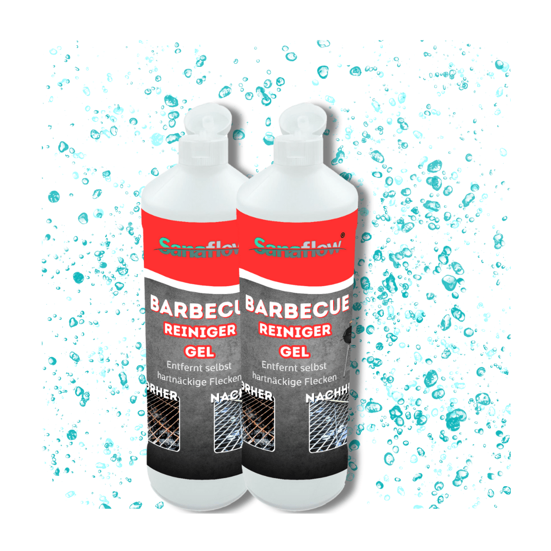 Grillreiniger Gel für Edelstahl & Gusseisen – Entfernt Fett, Eingebranntes, Ruß – Für saubere Grillroste - Sanaflow - Grillreiniger Gel