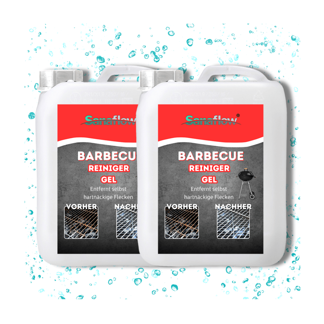 Grillreiniger Gel für Edelstahl & Gusseisen – Entfernt Fett, Eingebranntes, Ruß – Für saubere Grillroste - Sanaflow - Grillreiniger Gel
