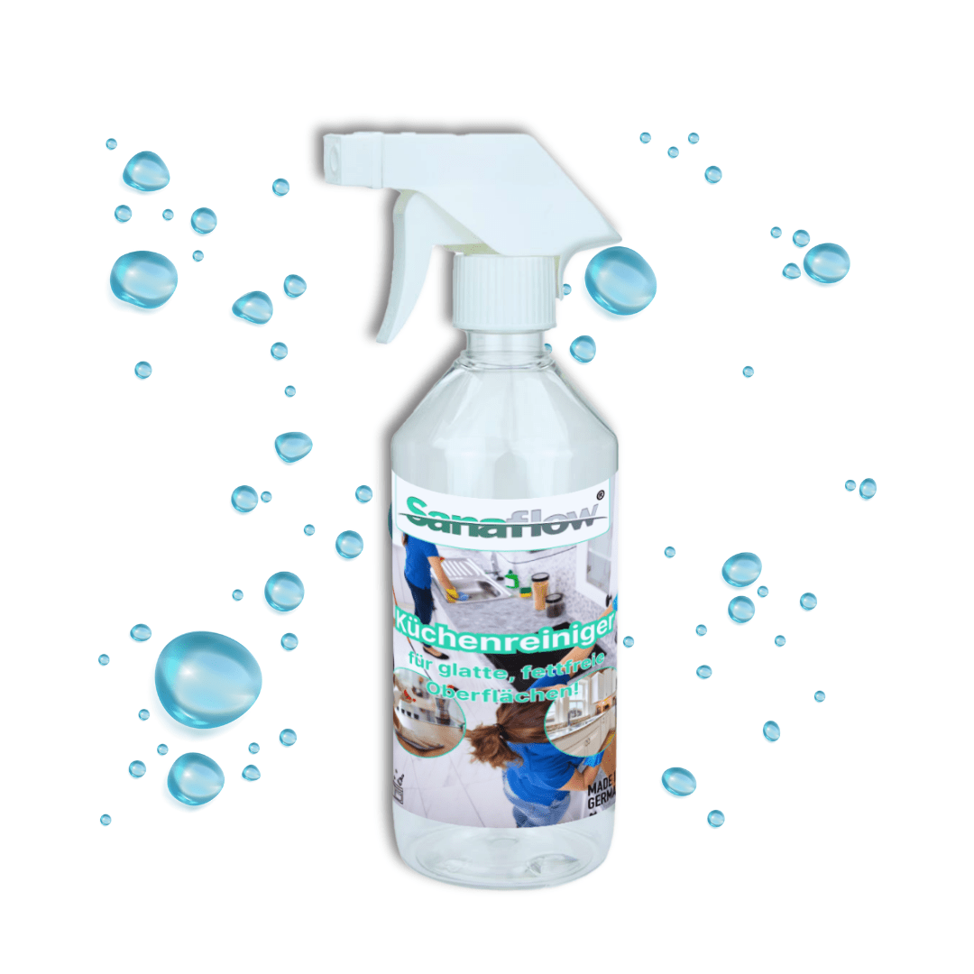 Küchen Allzweckreiniger Konzentrat – Ergiebig & effektiv gegen Fett, Schmutz & Essensreste - Sanaflow - Küchenreiniger