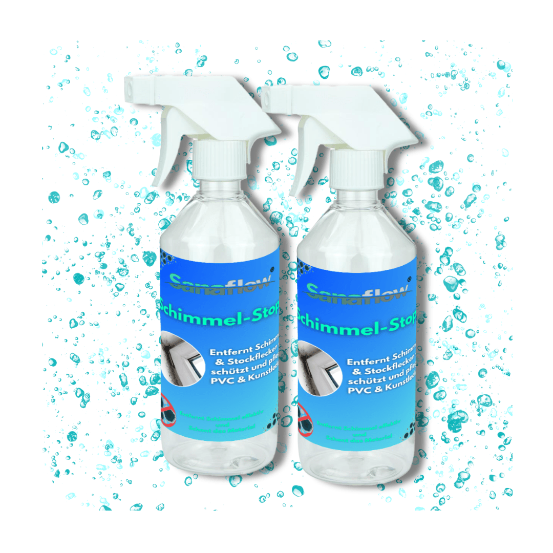 Schimmelentferner Spray für Bad, Dusche, Wand – Entfernt Schimmelpilze, Stockflecken & dunkle Flecken ohne Chlor - Sanaflow - Schimmelentferner