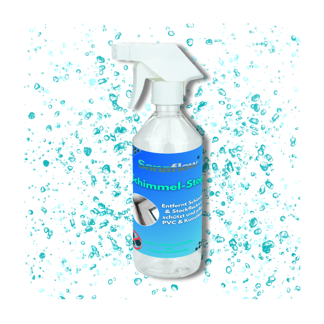 Schimmelentferner Spray für Bad, Dusche, Wand – Entfernt Schimmelpilze, Stockflecken & dunkle Flecken ohne Chlor - Sanaflow - Schimmelentferner