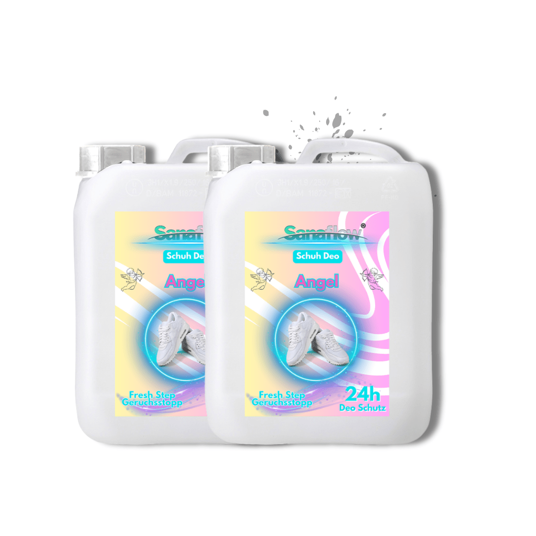 Schuh Deo Angel – Geruchsstopp, Geruchsentferner & Schuhspray gegen Schweißgeruch, langanhaltende Frische - Sanaflow - Geruchsentferner
