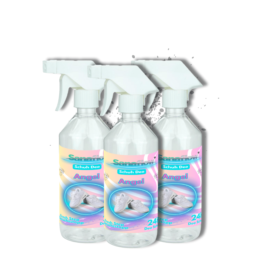 Schuh Deo Angel – Geruchsstopp, Geruchsentferner & Schuhspray gegen Schweißgeruch, langanhaltende Frische - Sanaflow - Geruchsentferner