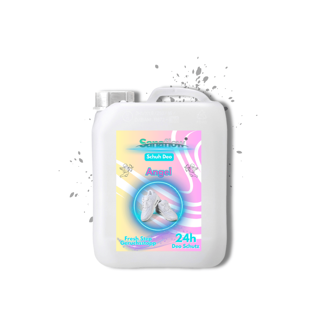 Schuh Deo Angel – Geruchsstopp, Geruchsentferner & Schuhspray gegen Schweißgeruch, langanhaltende Frische - Sanaflow - Geruchsentferner
