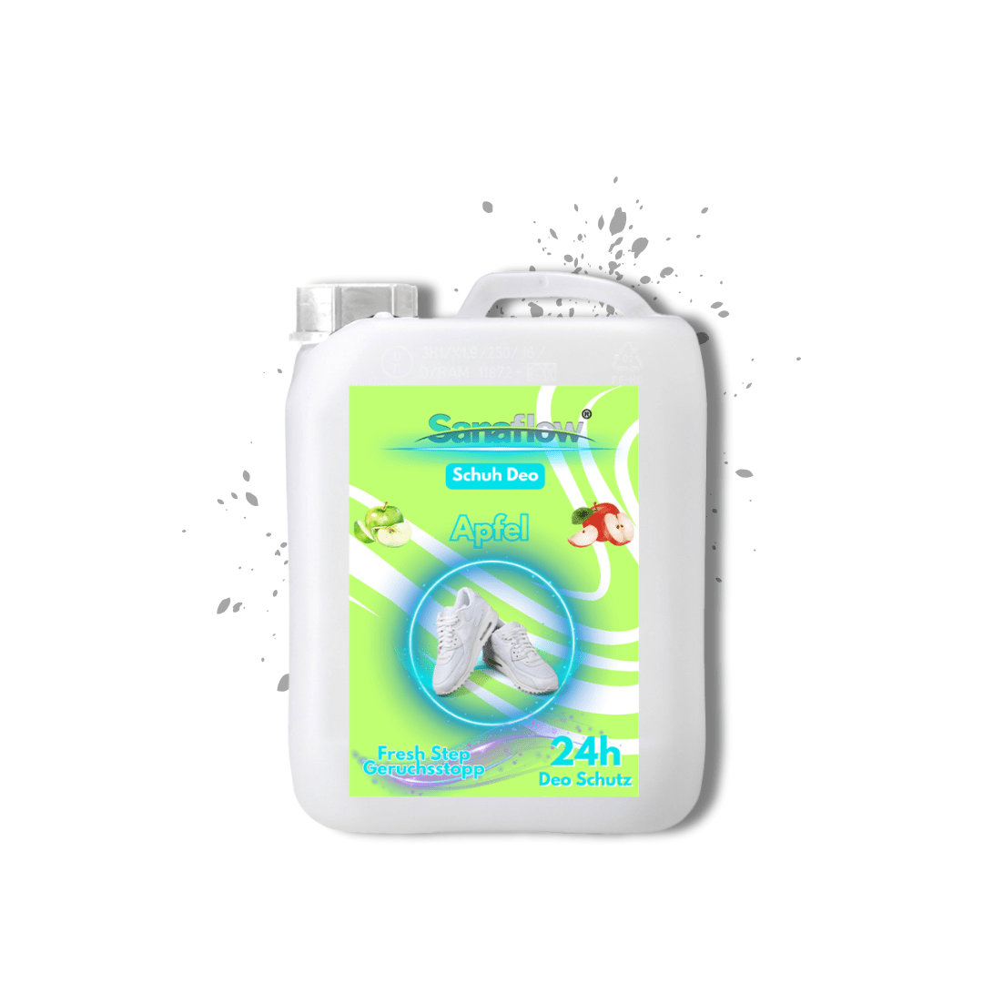 Schuh Deo Apfel – Geruchsstopp, Geruchsentferner & Schuhspray gegen Schweißgeruch, langanhaltende Frische - Sanaflow - Geruchsentferner
