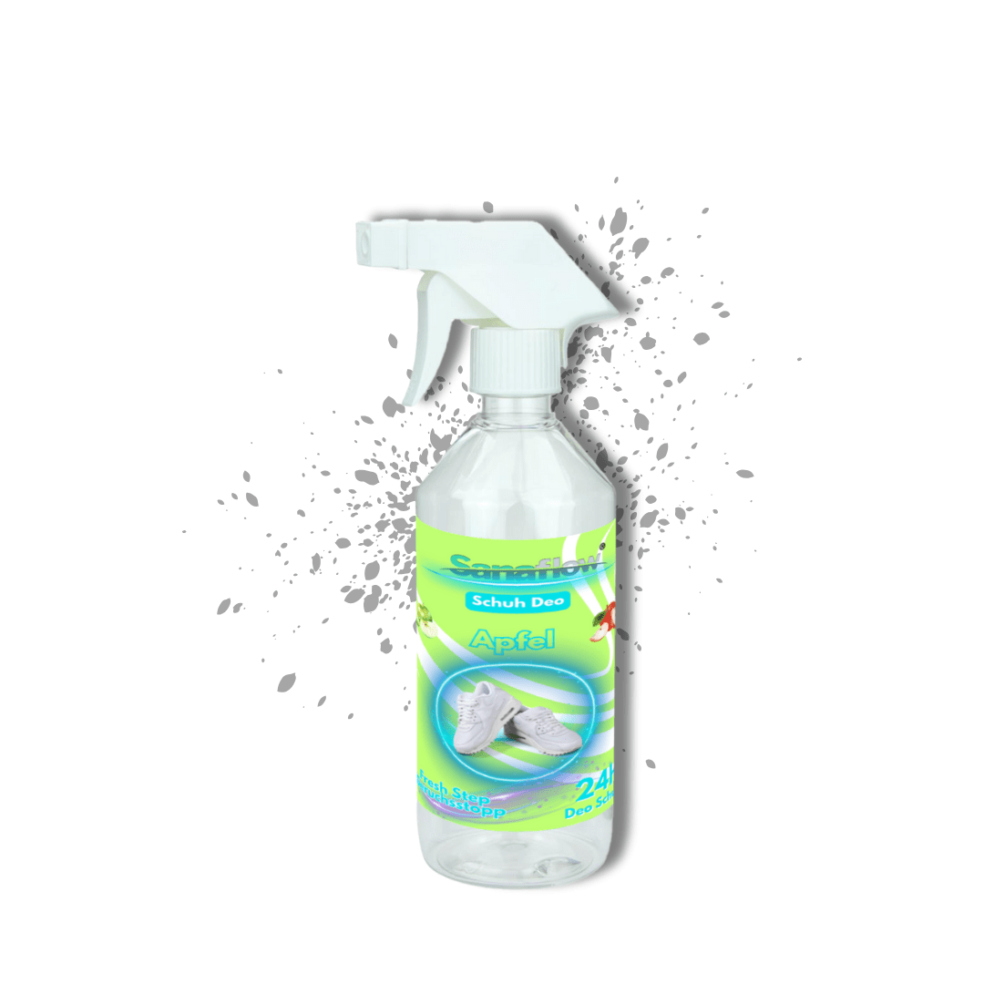 Schuh Deo Apfel – Geruchsstopp, Geruchsentferner & Schuhspray gegen Schweißgeruch, langanhaltende Frische - Sanaflow - Geruchsentferner