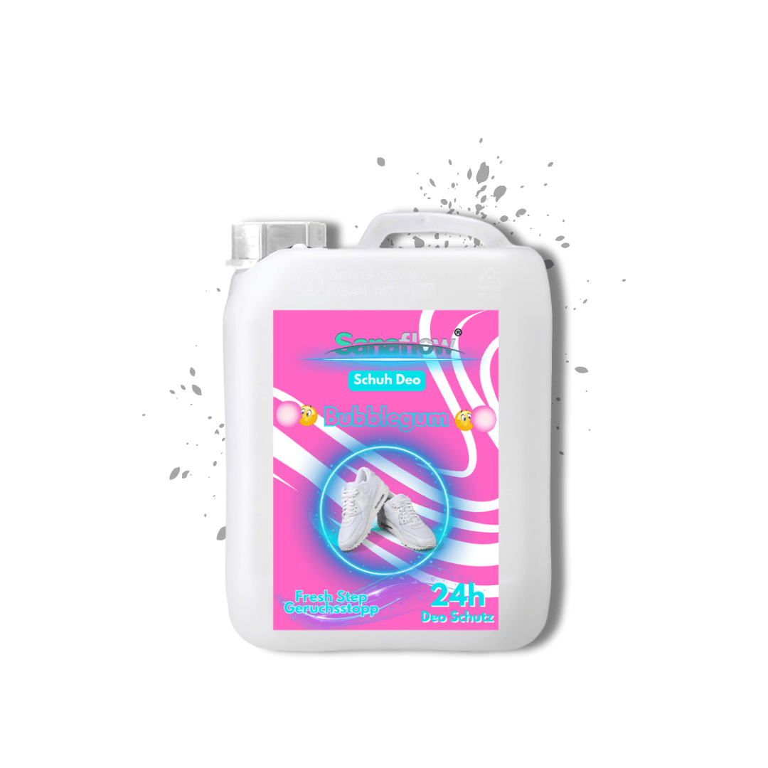 Schuh Deo Bubble Gum – Geruchsstopp, Geruchsentferner & Schuhspray gegen Schweißgeruch, langanhaltende Frische - Sanaflow - Geruchsentferner