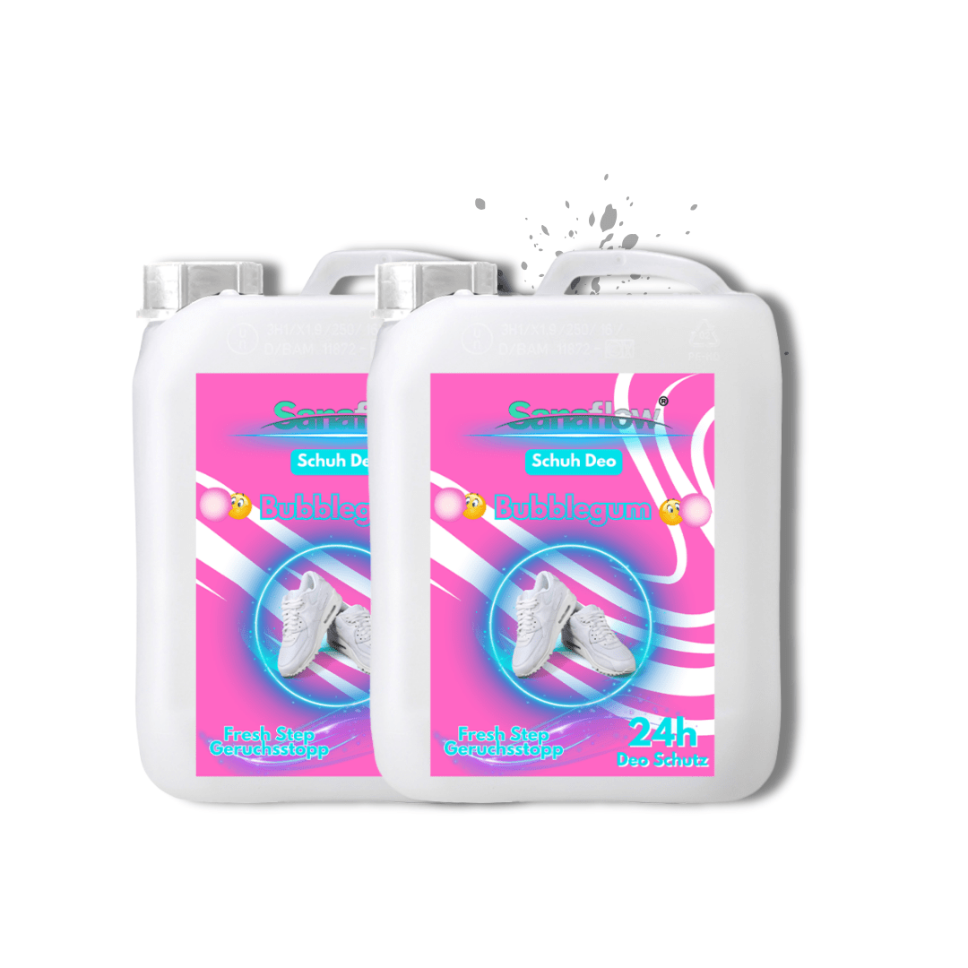 Schuh Deo Bubble Gum – Geruchsstopp, Geruchsentferner & Schuhspray gegen Schweißgeruch, langanhaltende Frische - Sanaflow - Geruchsentferner