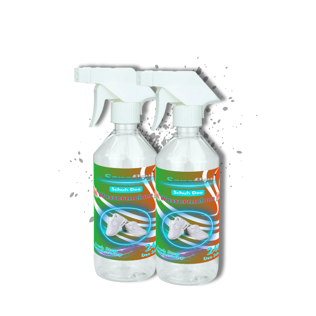 Schuh Deo Wassermelone – Geruchsstopp, Geruchsentferner & Schuhspray gegen Schweißgeruch, langanhaltende Frische - Sanaflow - Geruchsentferner