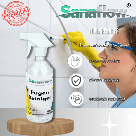 Spezial Fugenreiniger Konzentrat – Ergiebig & effektiv gegen hartnäckige Fugenverschmutzungen - Sanaflow - Fugenreiniger
