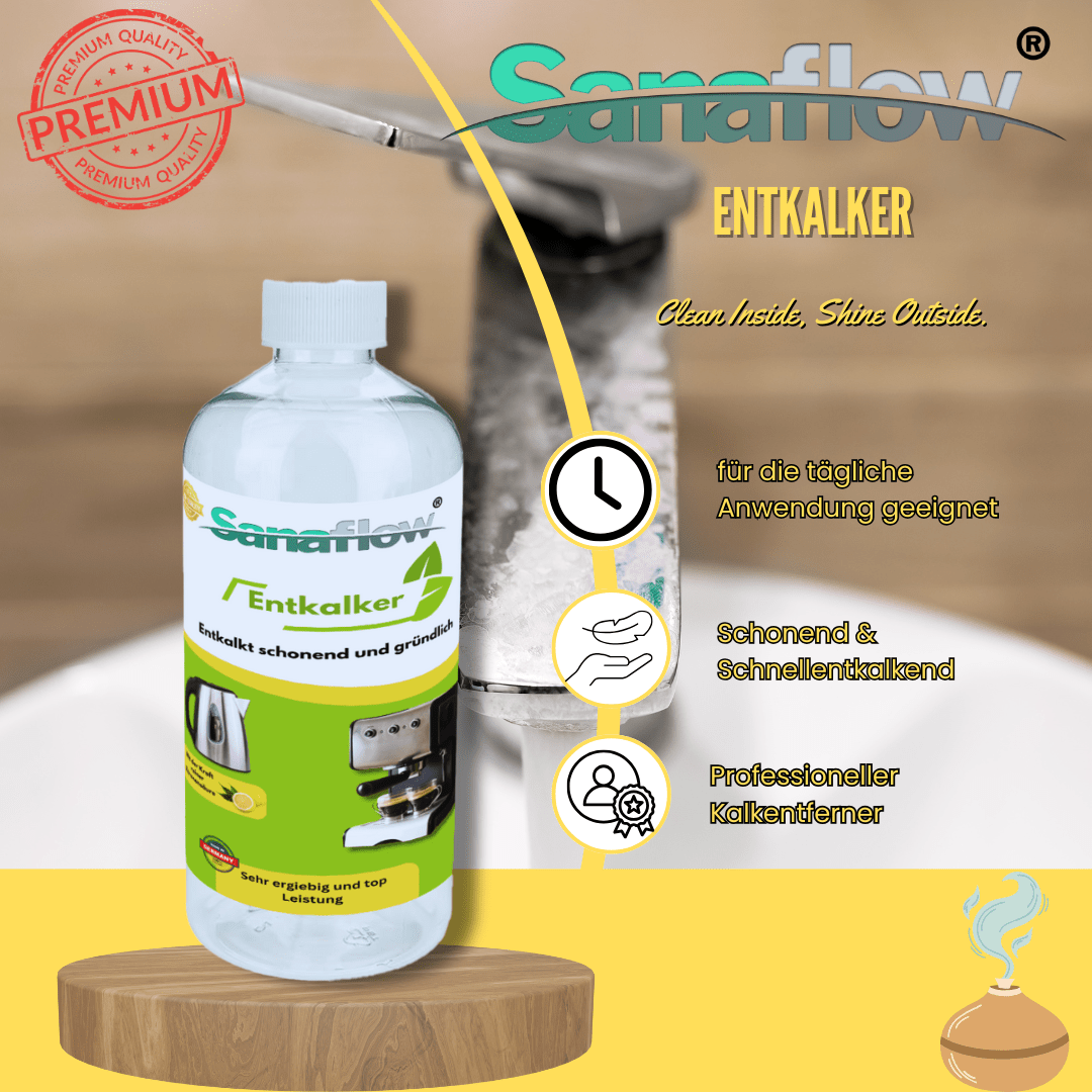 Spezial Kalkentferner mit Zitronensäure – Schonende und effektive Entkalkung - Sanaflow - Entkalker