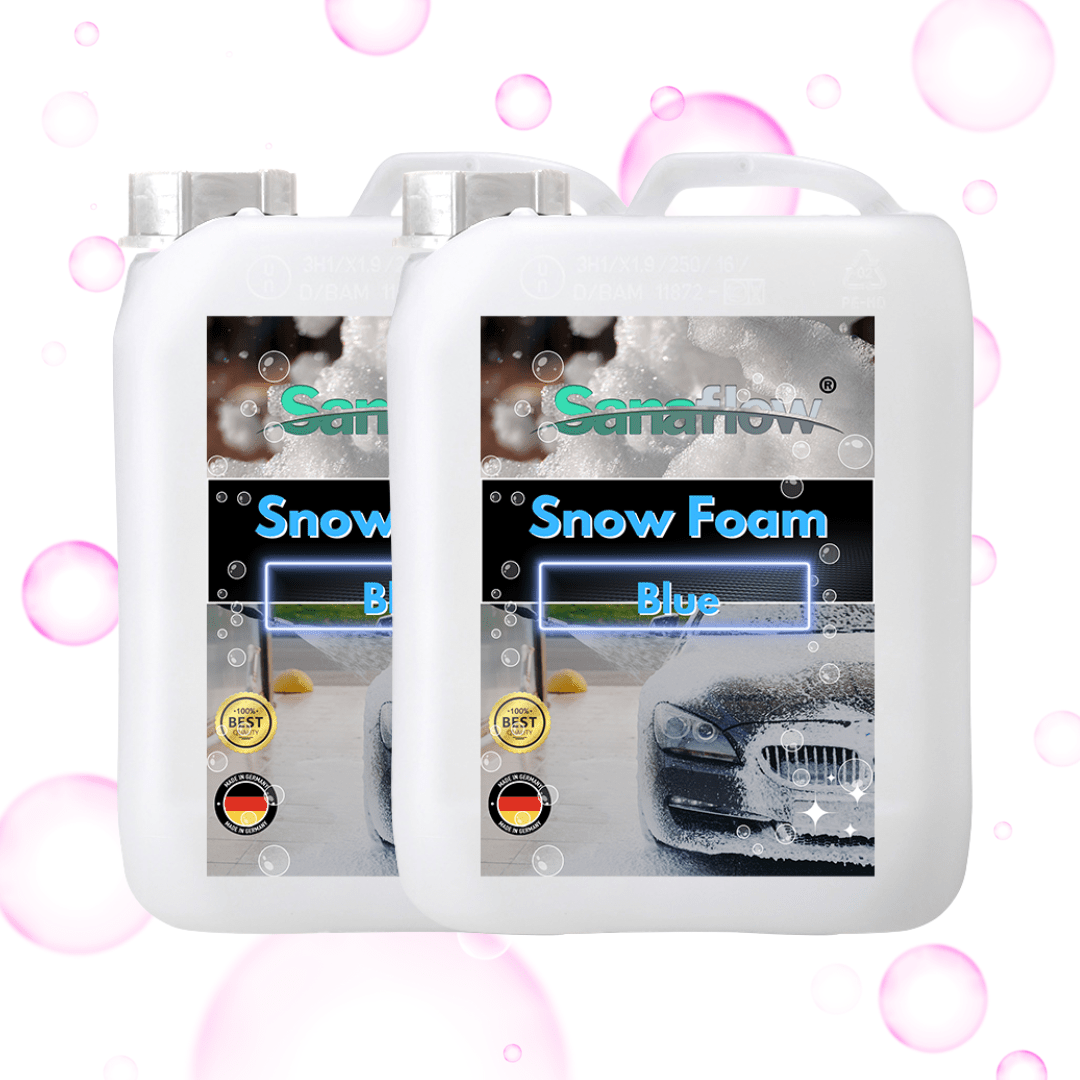 Spezial Snow Foam Blue für alle Lackfarben – Lackschonende Vorreinigung mit intensiver Schaumbildung - Sanaflow - Snow Foam Blue
